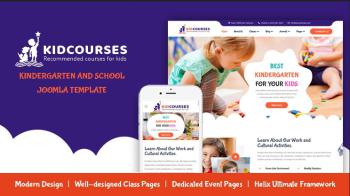 Sj KidCourses - Colorful Kindergarten and School Joomla Template